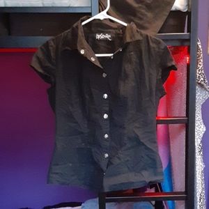 Vintage lip service fitted women's shirt M